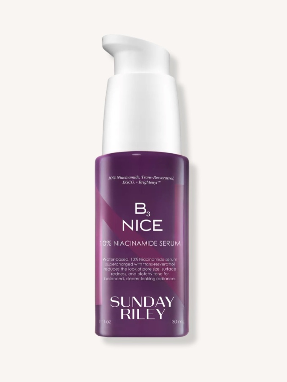 Sunday Riley B3 Nice 10% Niacinamide Serum Water Based 30ml/1oz